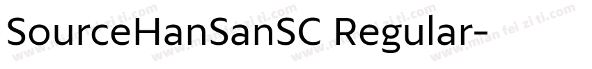 SourceHanSanSC Regular字体转换
